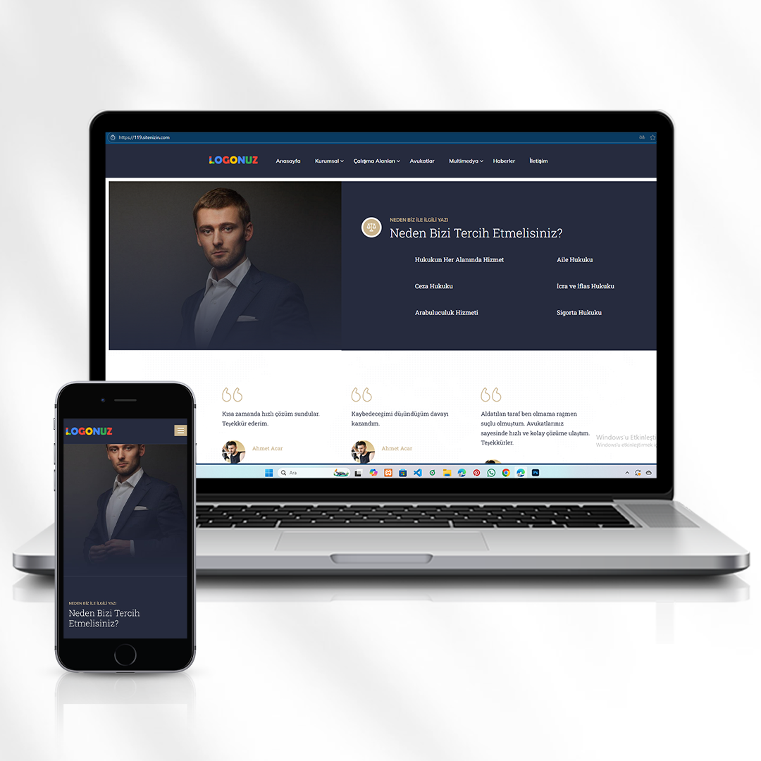 Avukatlık ve Hukuki Danışmanlık Web Sitesi  119.sitenizin.com