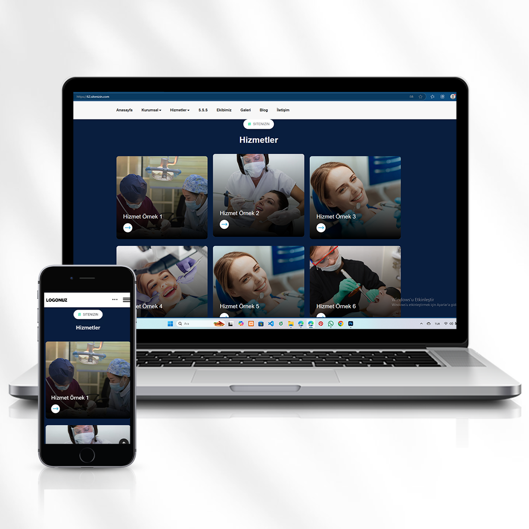 Kurumsal Web Sitesi  Hizmet Tanıtımı ve Ekip Sunumu  62.sitenizin.com