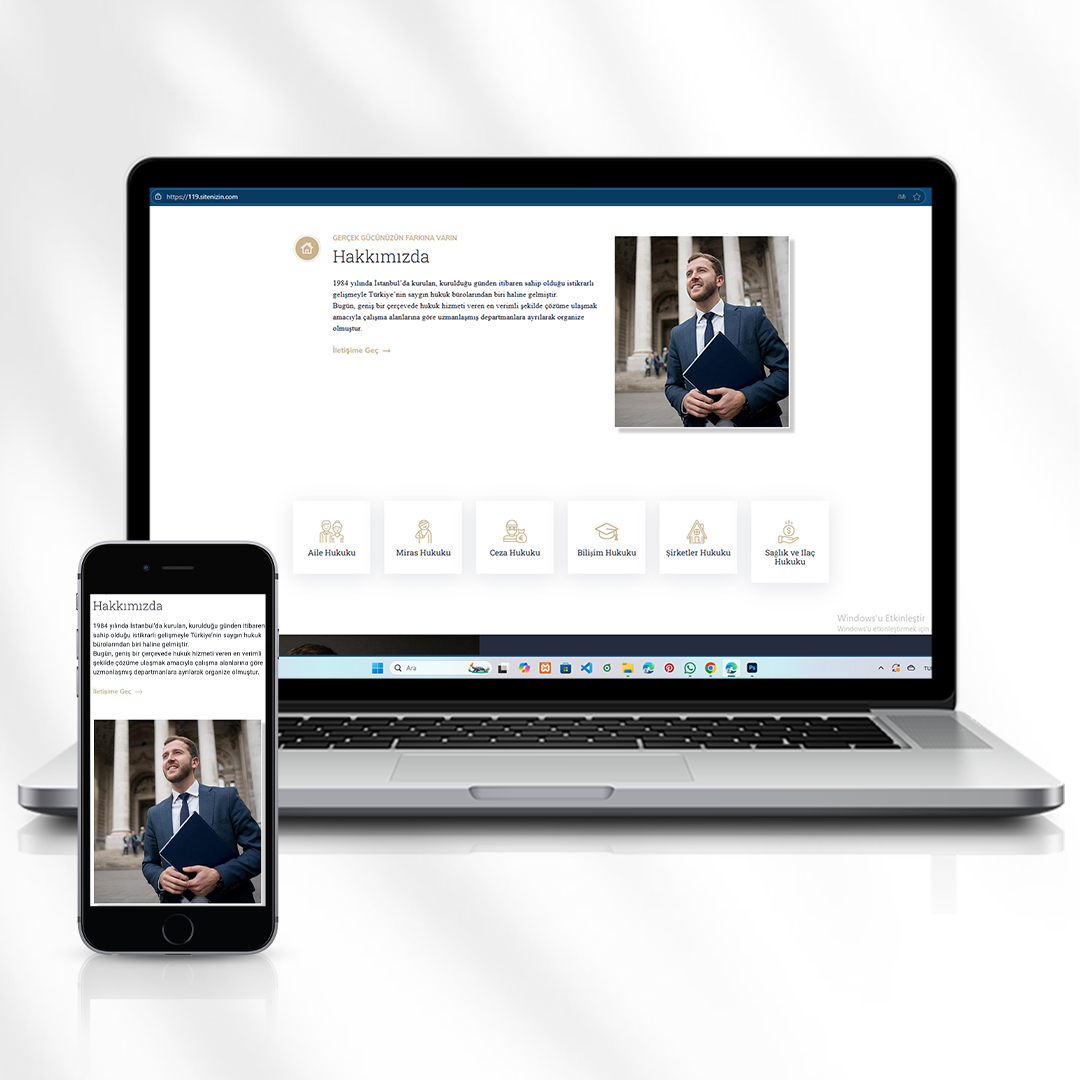 Avukatlık ve Hukuki Danışmanlık Web Sitesi  119.sitenizin.com