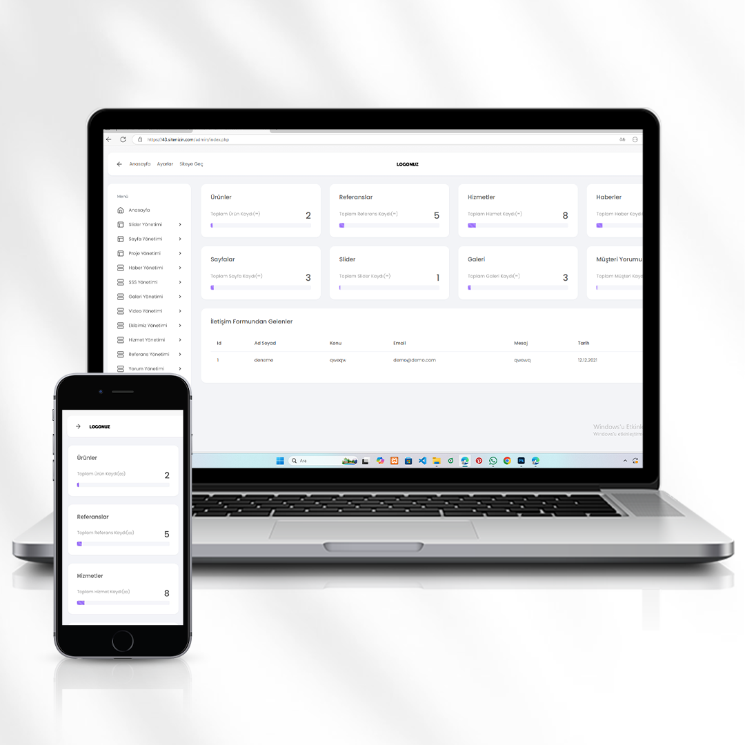 Kurumsal Hizmet Web Sitesi  Profesyonel Firma Çözümü  43.sitenizin.com
