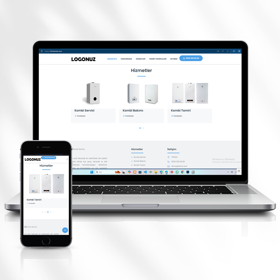 Kombi ve Klima Servis Hizmetleri Web Sitesi  54.sitenizin.com