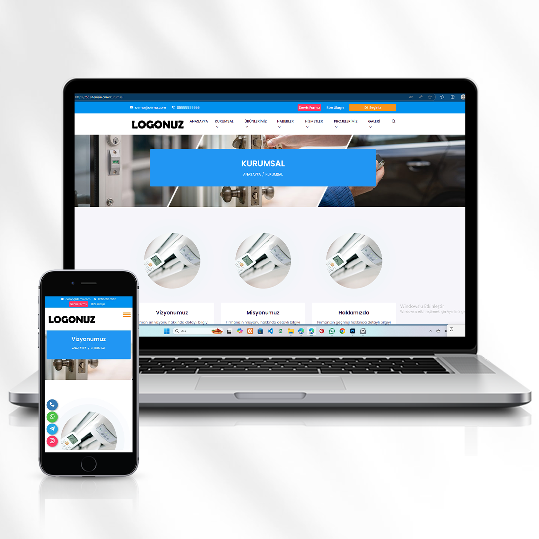 Genel Klima ve Kombi Servisleri Kurumsal Web Sitesi  55.sitenizin.com