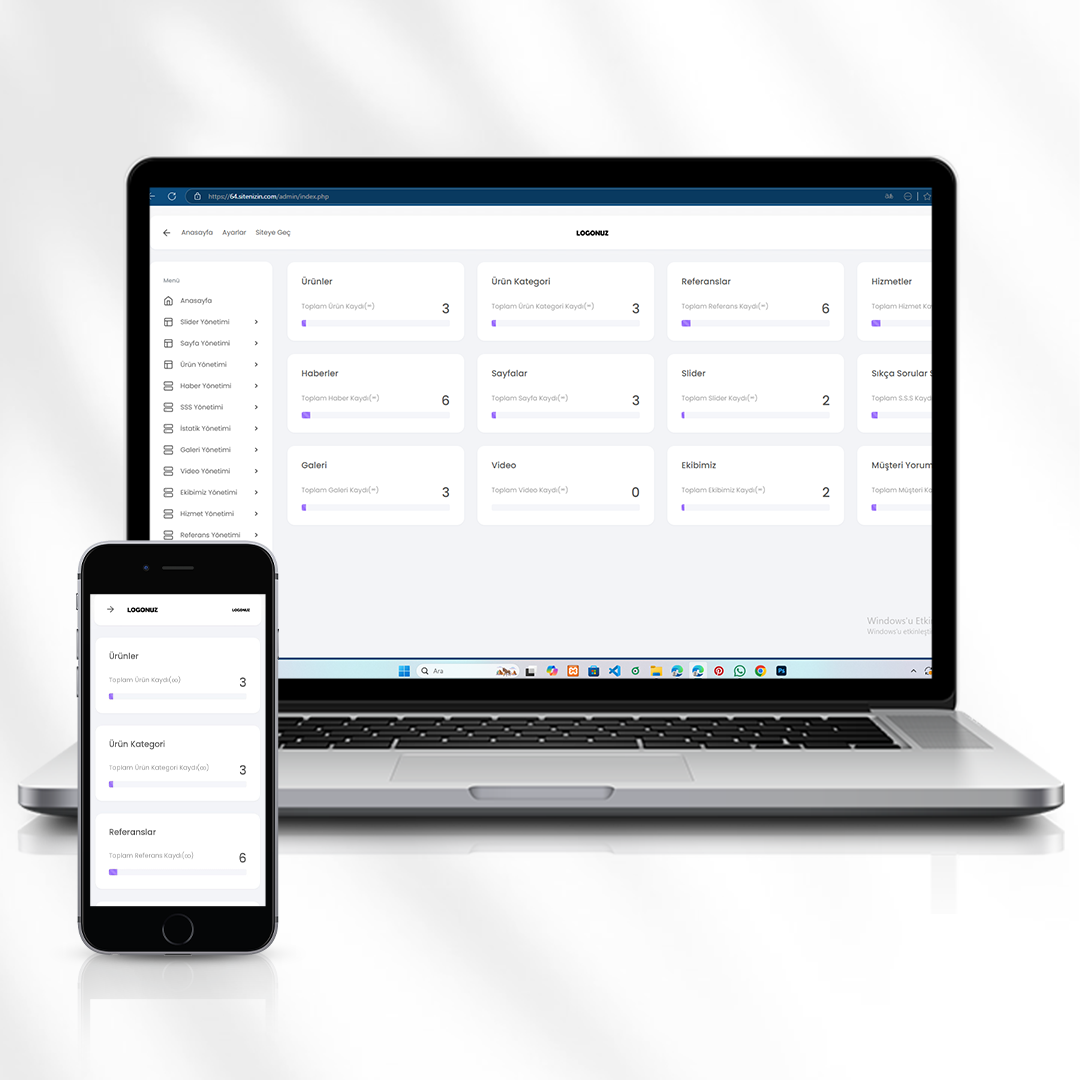 Kurumsal Web Tasarım Hizmeti Tanıtım Sitesi  64.sitenizin.com