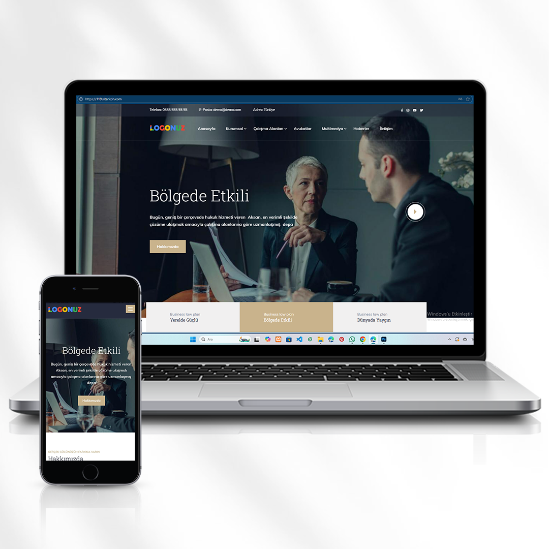 Avukatlık ve Hukuki Danışmanlık Web Sitesi  119.sitenizin.com