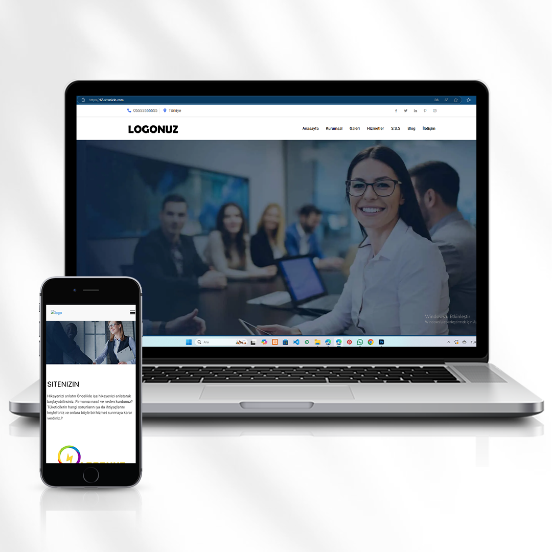 Kurumsal Hizmet Tanıtım Web Sitesi  65.sitenizin.com