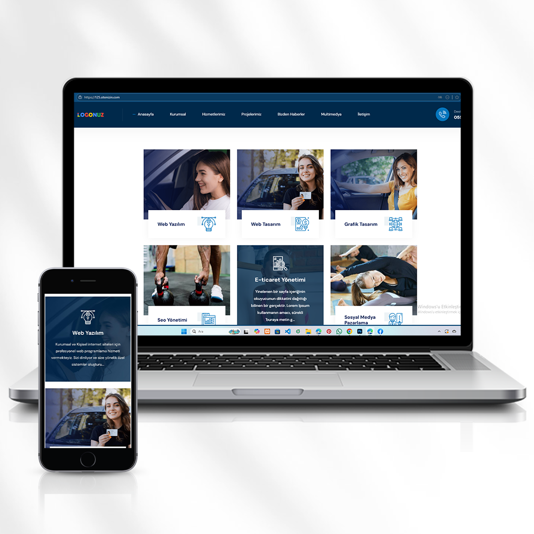 Kurumsal Proje ve Hizmet Tanıtım Web Sitesi  125.sitenizin.com