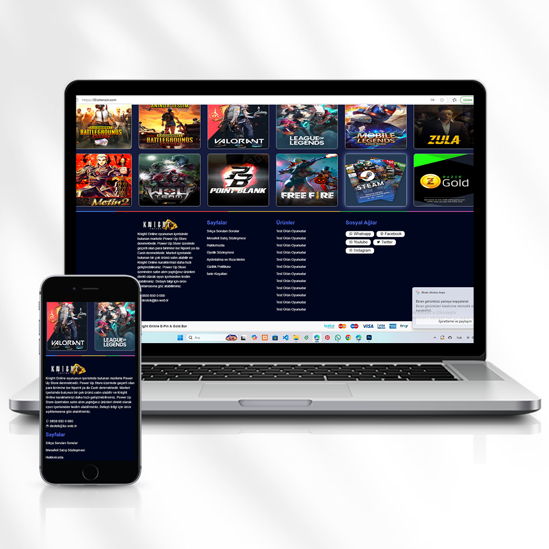 Knight Online Oyun Marketi ve Dijital Ürün Satış Sitesi  30.sitenizin.com