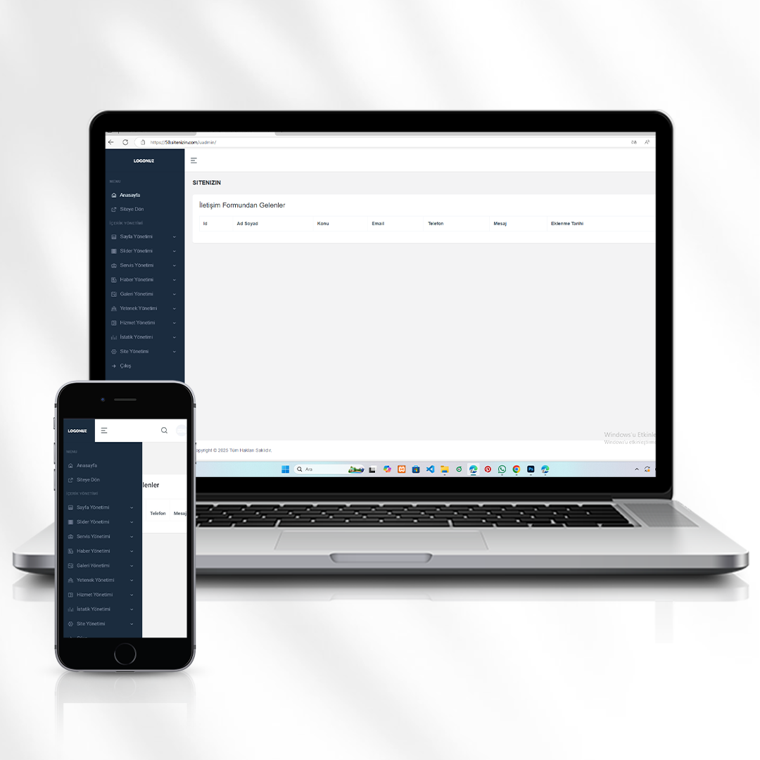 Kurumsal Tanıtım Web Sitesi  Şirket Sayfası 50.sitenizin.com