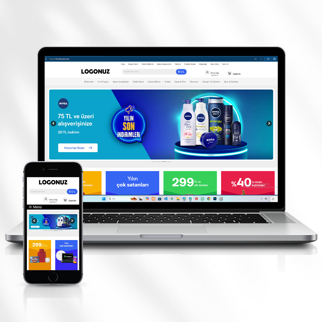 Çok Satıcılı E-Ticaret Web Sitesi  53.sitenizin.com