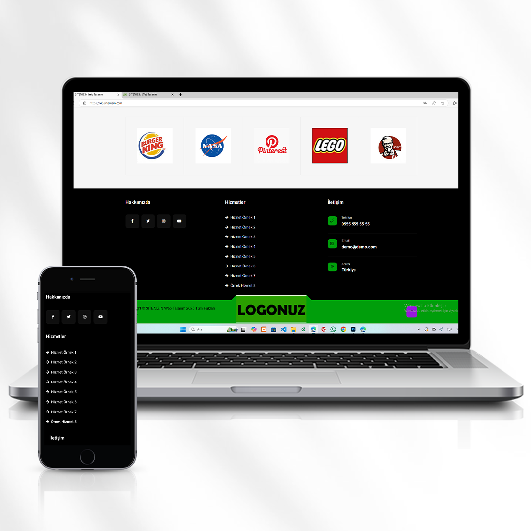 Kurumsal Hizmet Web Sitesi  Profesyonel Firma Çözümü  43.sitenizin.com