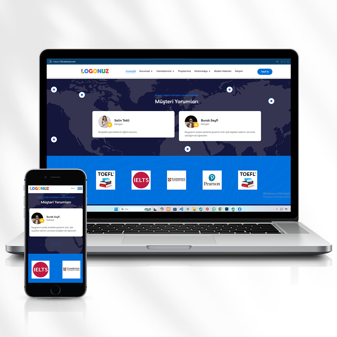 Dil Kursu Tanıtım ve Kayıt Web Sitesi  126.sitenizin.com
