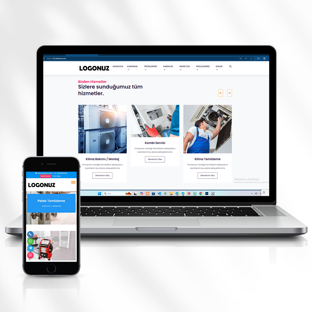Genel Klima ve Kombi Servisleri Kurumsal Web Sitesi  55.sitenizin.com
