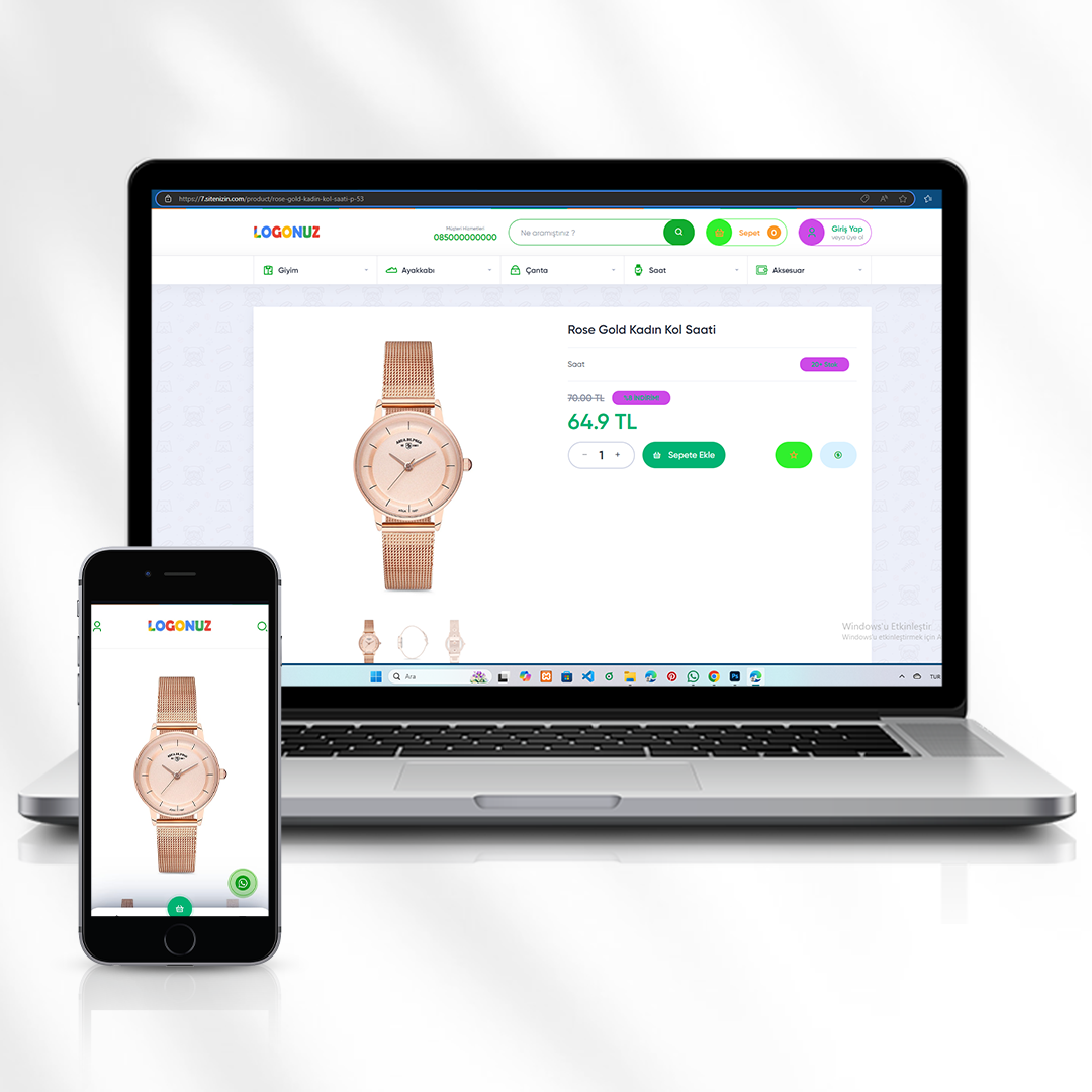 Sitenizin Moda ve Aksesuar E-Ticaret Platformu 7.sitenizin.com