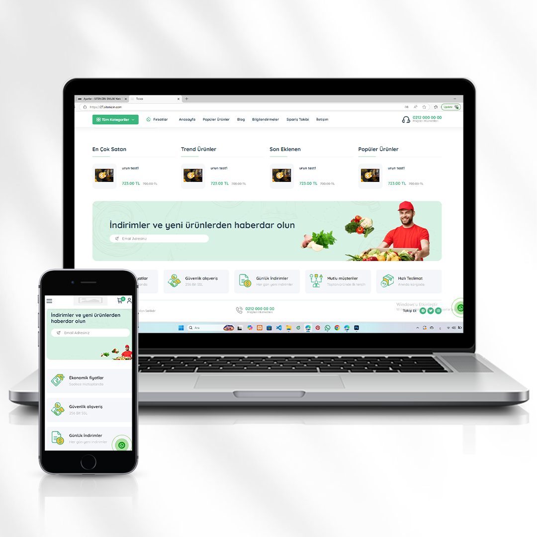 Çok Kategorili Online Alışveriş Sitesi  27.sitenizin.com