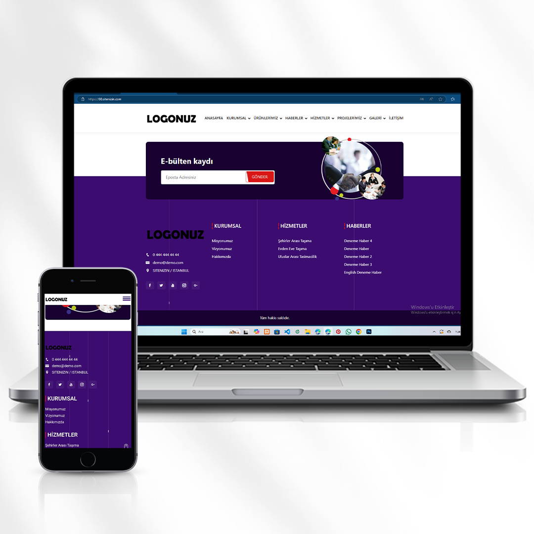Kurumsal Firma Web Sitesi  80.sitenizin.com
