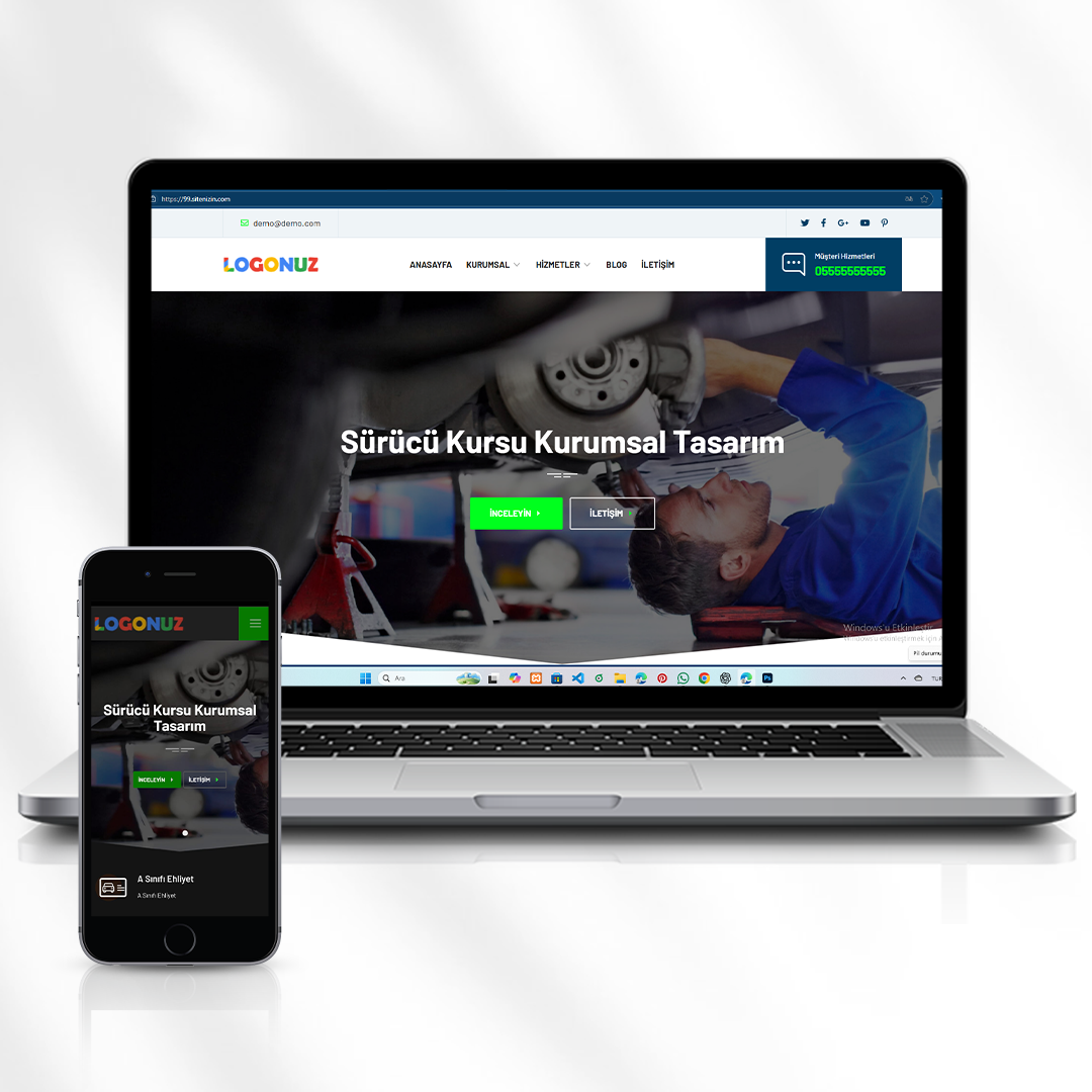 Sürücü Kursu Web Sitesi  Direksiyon Eğitimi ve Ehliyet Bilgilendirme  99.sitenizin.com