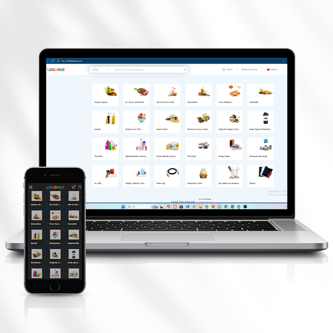 Online Süpermarket ve Market Ürünleri Satış Sitesi 98.sitenizin.com