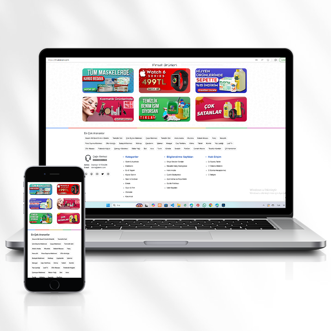 Çok Kategorili E-Ticaret Sitesi  Geniş Ürün Yelpazesi  31.sitenizin.com