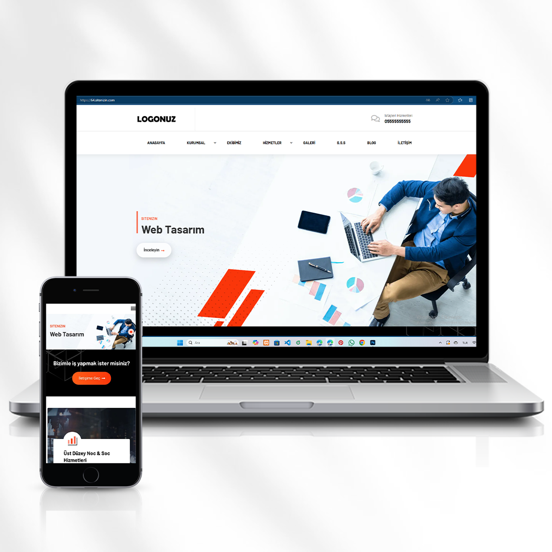 Kurumsal Web Tasarım Hizmeti Tanıtım Sitesi  64.sitenizin.com