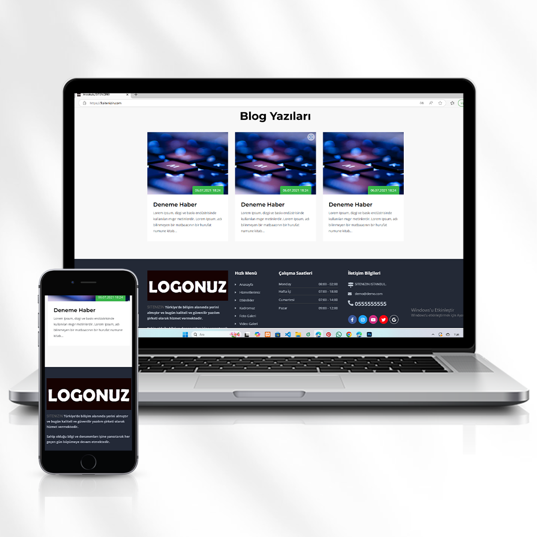 Eğitim Kurumları İçin Tanıtım Amaçlı Hizmet Web Sitesi Kod 9.sitenizin.com