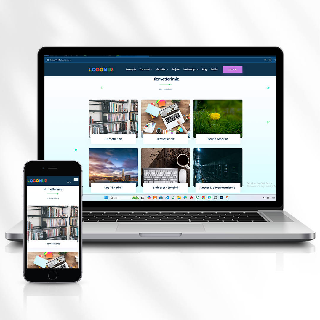Kurumsal Web Tasarım ve Yazılım Çözümleri Tanıtım Sitesi  113.sitenizin.com