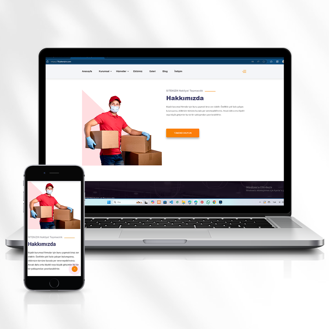 Nakliyat ve Taşımacılık Hizmetleri Web Sitesi Kod 78.sitenizin.com