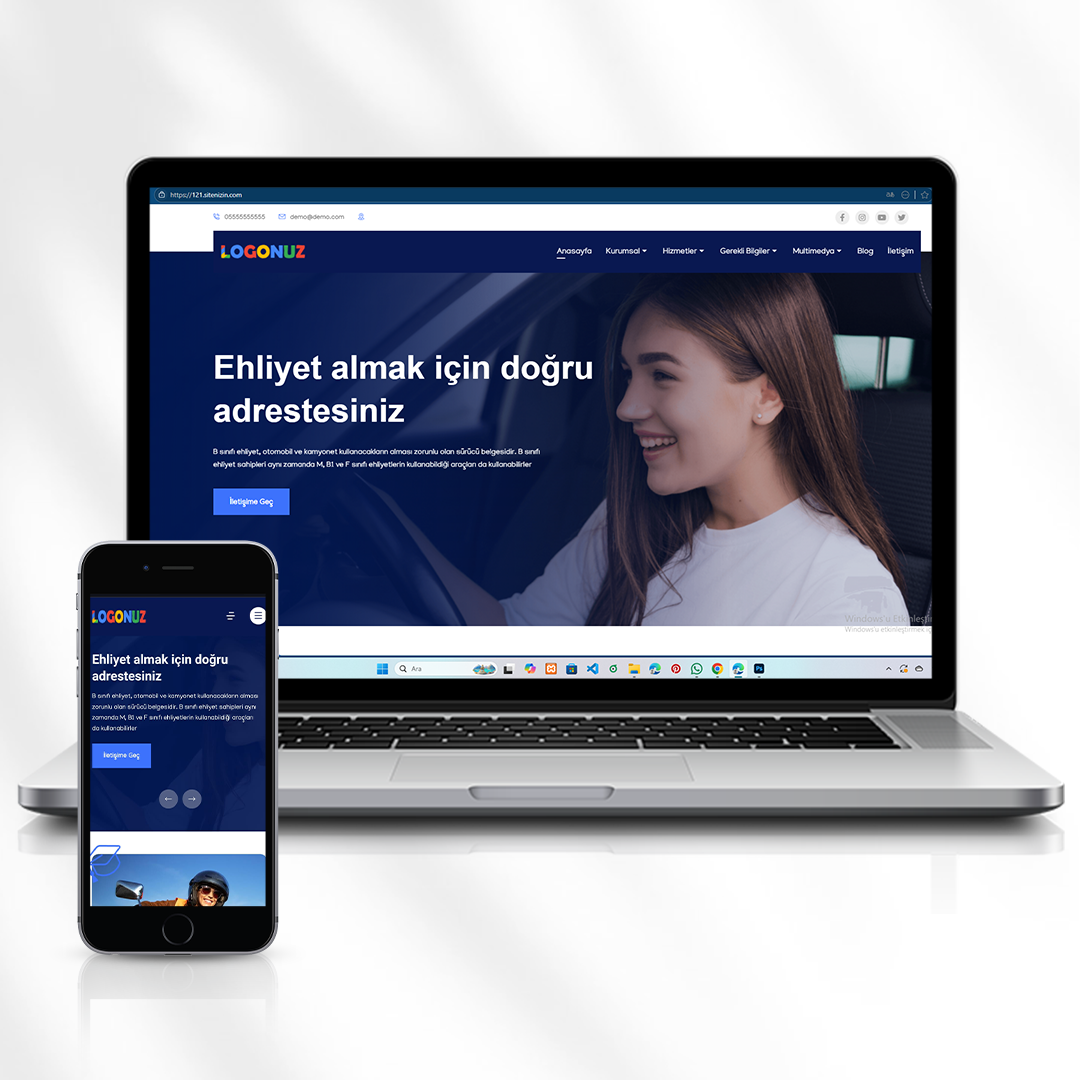 Sürücü Kursu ve Ehliyet Eğitimi Web Sitesi  121.sitenizin.com
