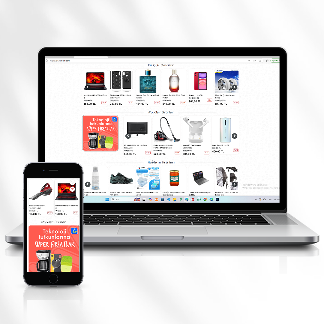 Çok Kategorili E-Ticaret Sitesi  Geniş Ürün Yelpazesi  31.sitenizin.com