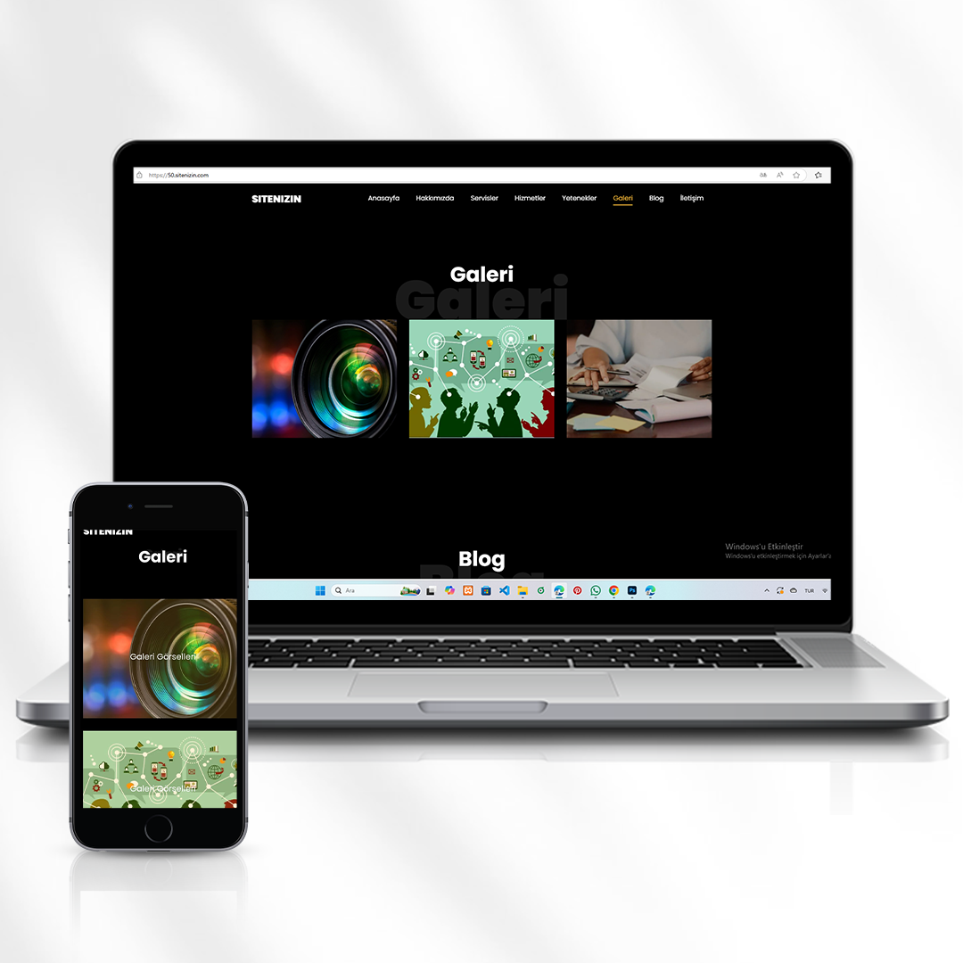 Kurumsal Tanıtım Web Sitesi  Şirket Sayfası 50.sitenizin.com