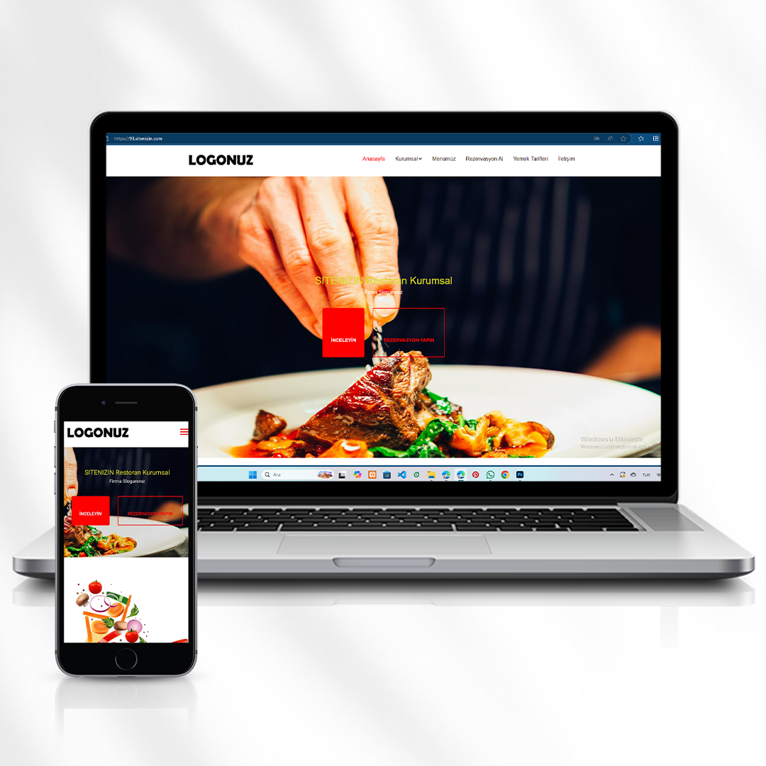 Restoran Web Sitesi  Menü Rezervasyon ve Yemek Tarifleri   93.sitenizin.com