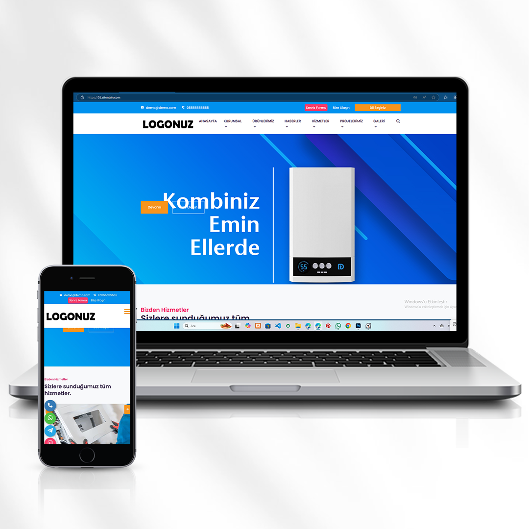Genel Klima ve Kombi Servisleri Kurumsal Web Sitesi  55.sitenizin.com