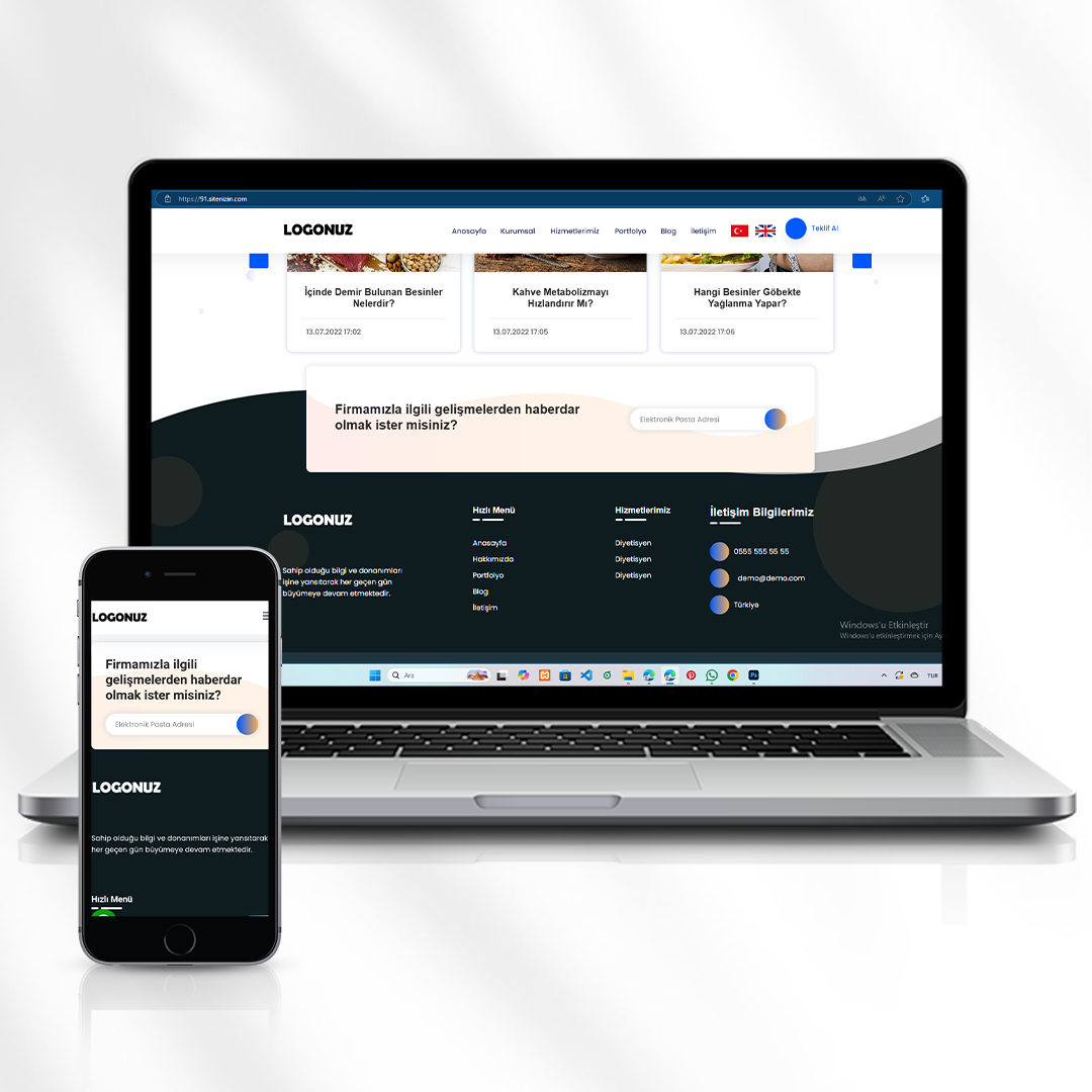 Sıhhi Tesisat ve Yemek Hizmetleri Web Sitesi  91.sitenizin.com