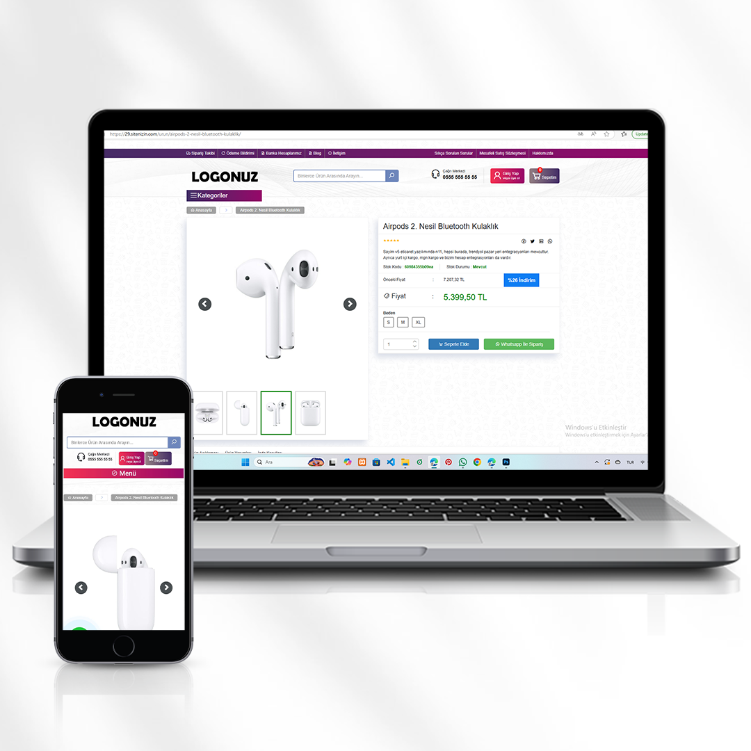 Çok Kategorili E-Ticaret ve Alışveriş Sitesi  29.sitenizin.com