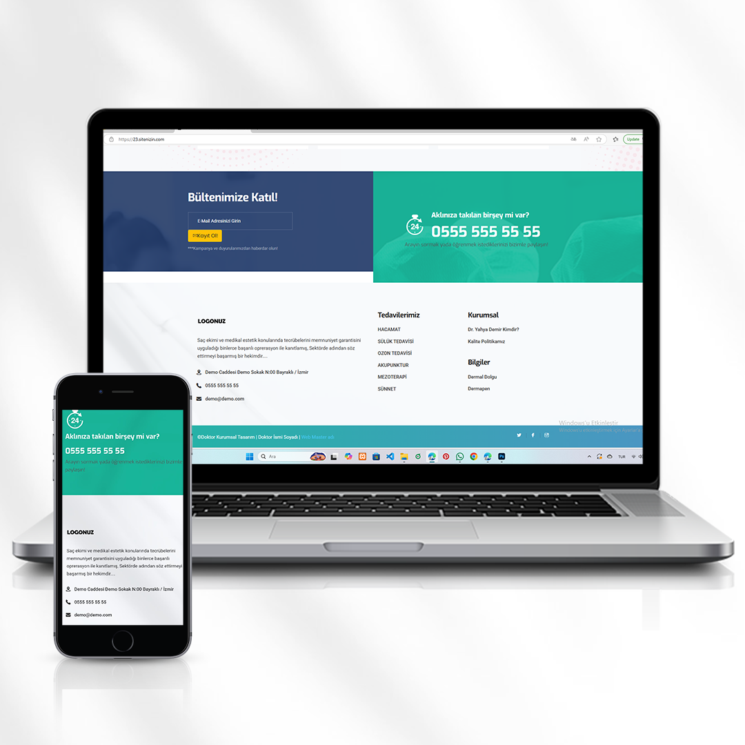 Estetik ve Sağlık Kliniği Web Sitesi  23.sitenizin.com