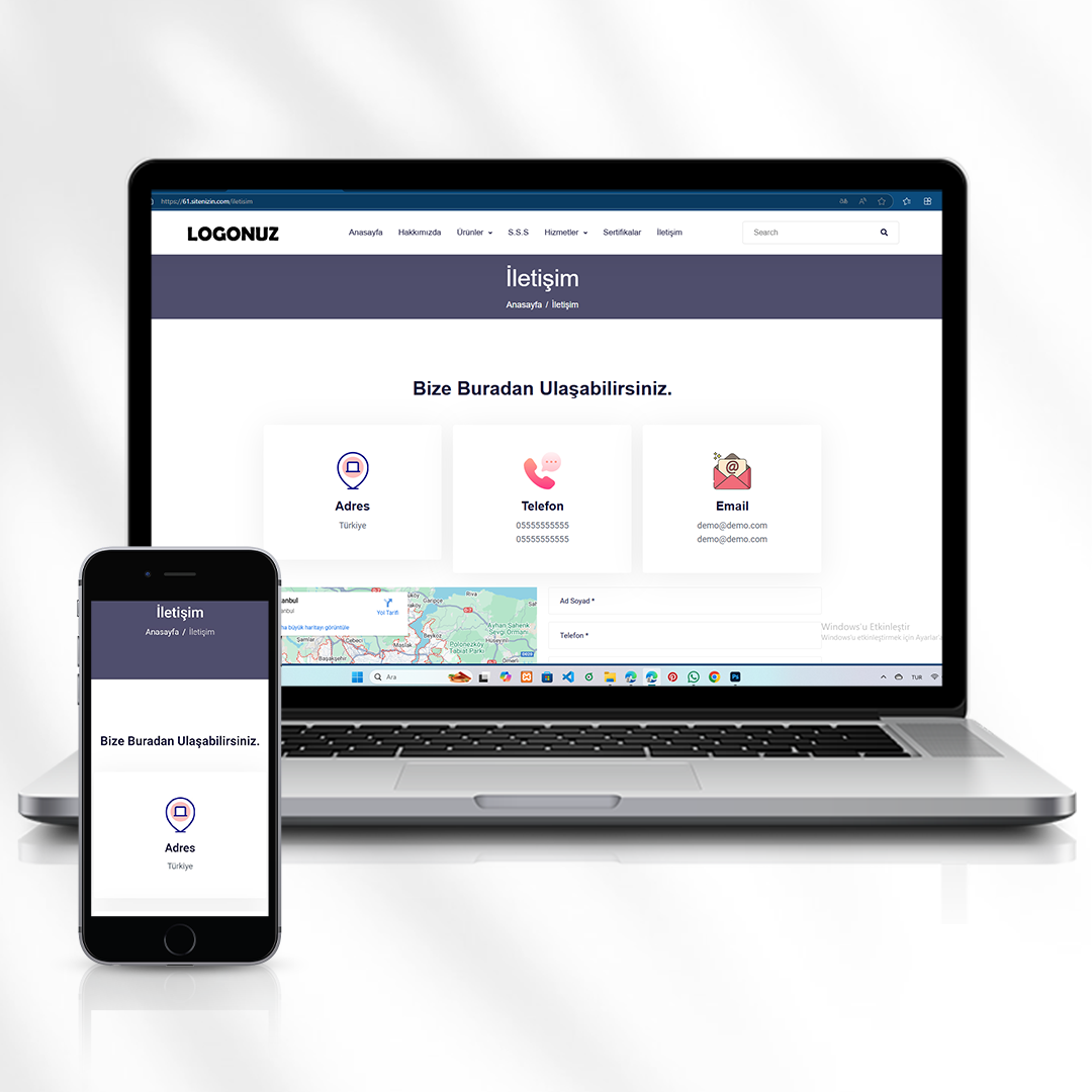 Kurumsal Web Sitesi  Hizmet ve Ürün Tanıtımı   61.sitenizin.com