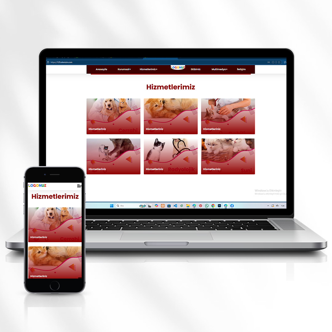 Veteriner Kliniği Tanıtım Web Sitesi  129.sitenizin.com