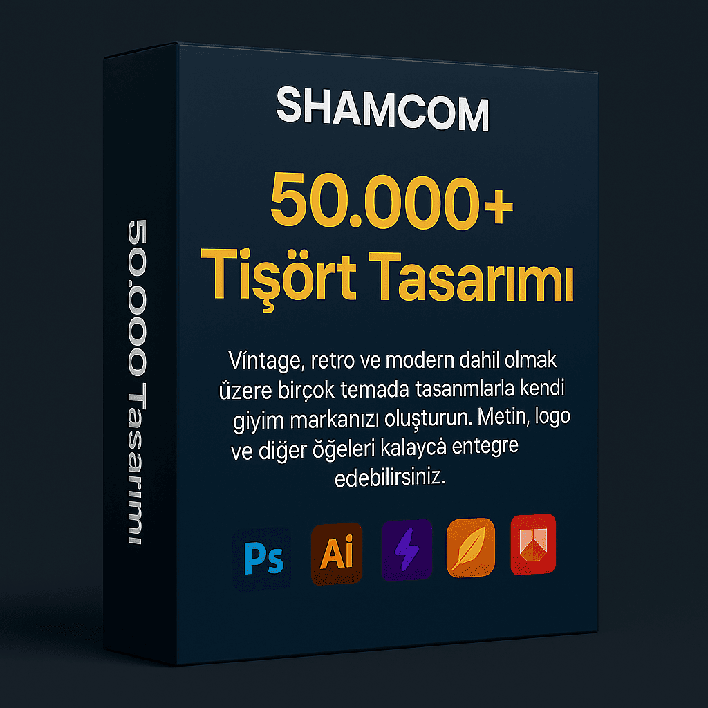 25.000 T-Shirt Tasarımı Artık Satışta