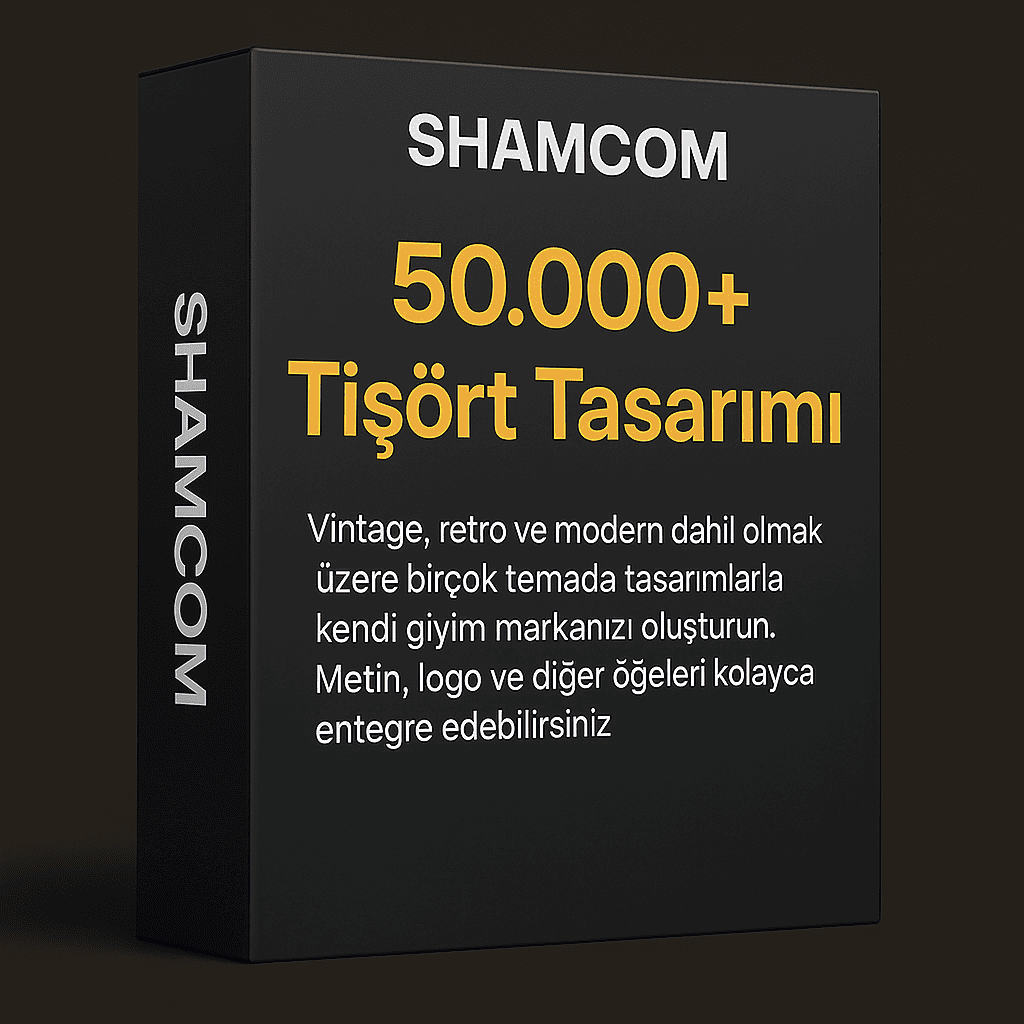 25.000 T-Shirt Tasarımı Artık Satışta