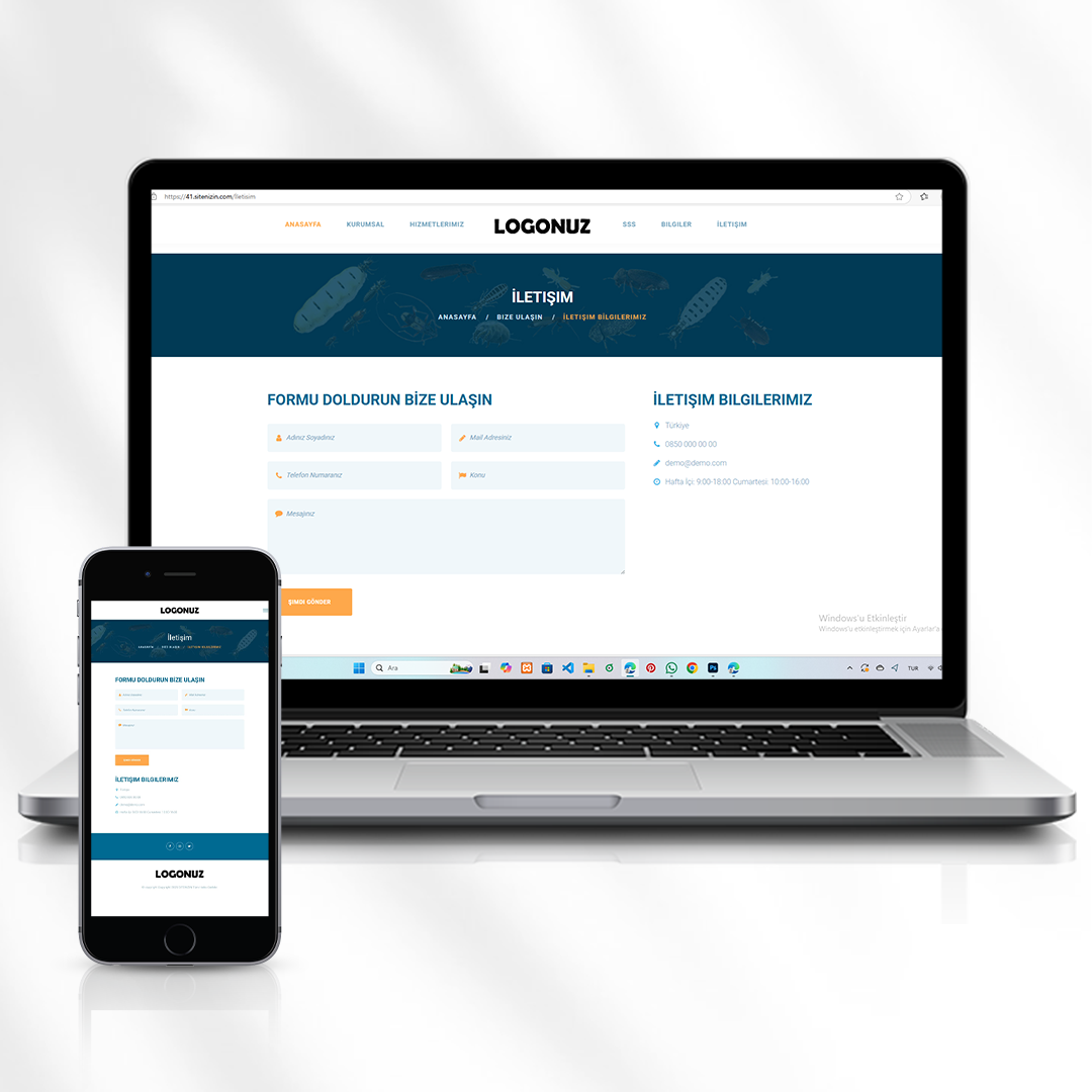 Haşere İlaçlama Hizmetleri Kurumsal Web Sitesi  41.sitenizin.com