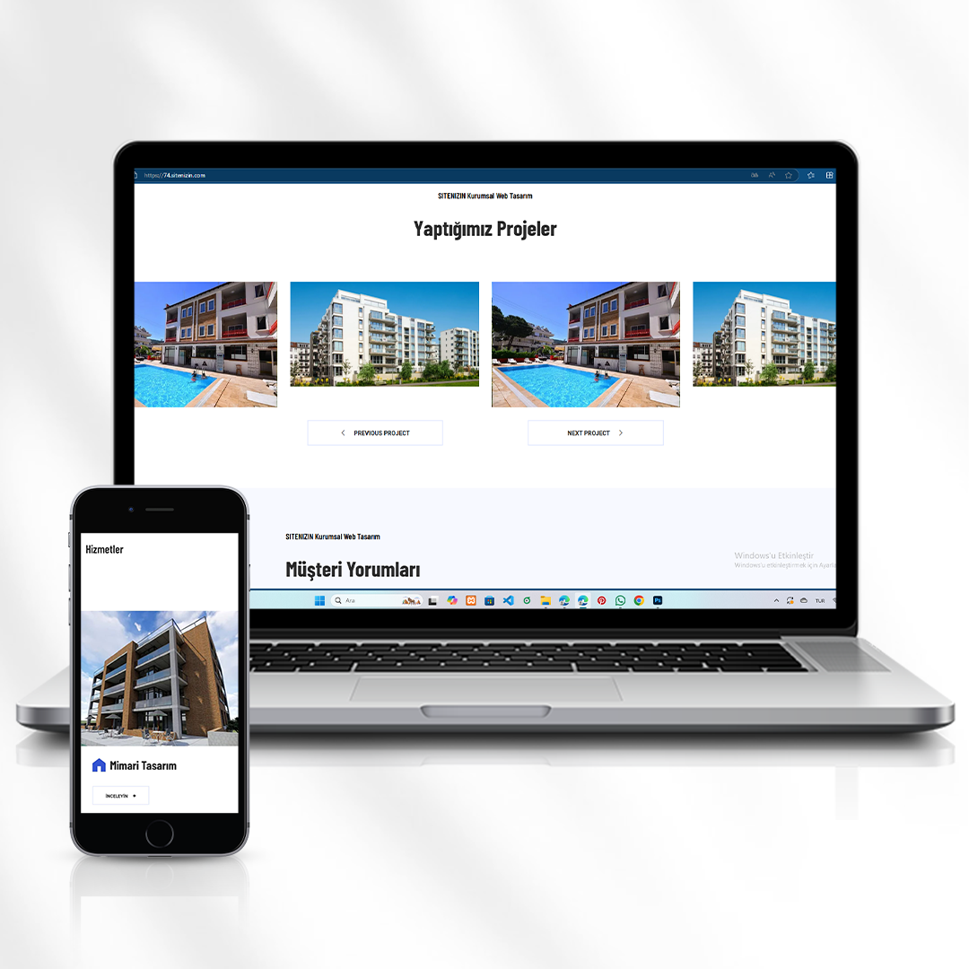 Mühendislik İnşaat ve Tasarım Firması Web Sitesi  74.sitenizin.com