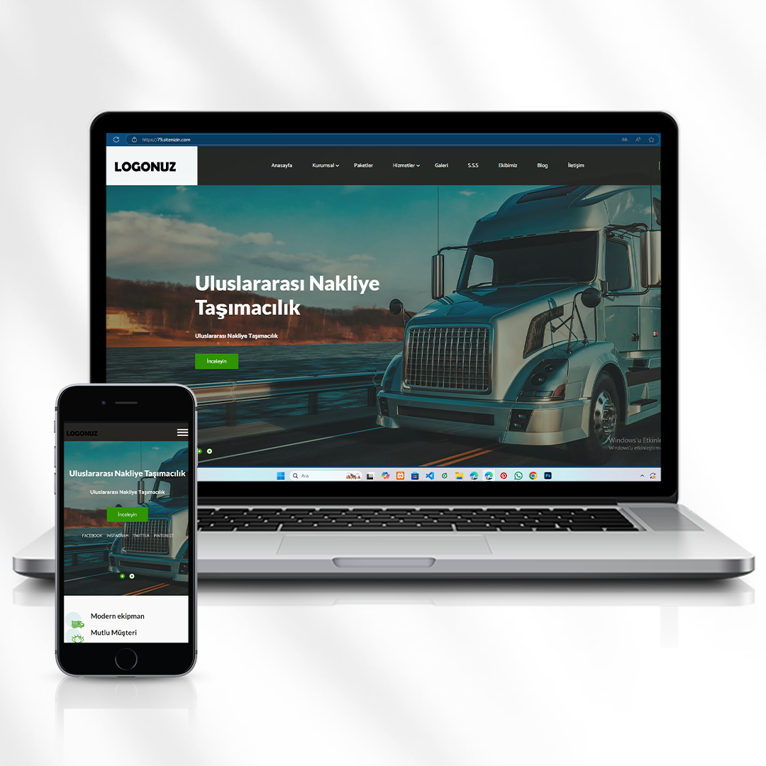Nakliyat ve Taşımacılık Hizmetleri Web Sitesi Kod 79.sitenizin.com
