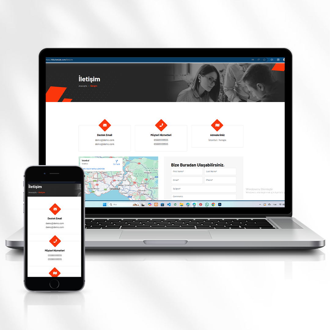 Kurumsal Web Tasarım Hizmeti Tanıtım Sitesi  64.sitenizin.com