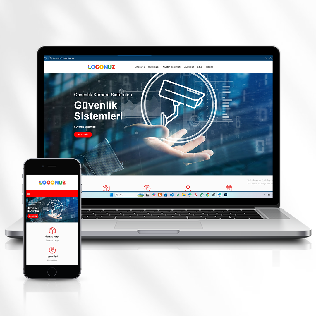 Güvenlik ve Kamera Sistemleri Tanıtım Sitesi  107.sitenizin.com