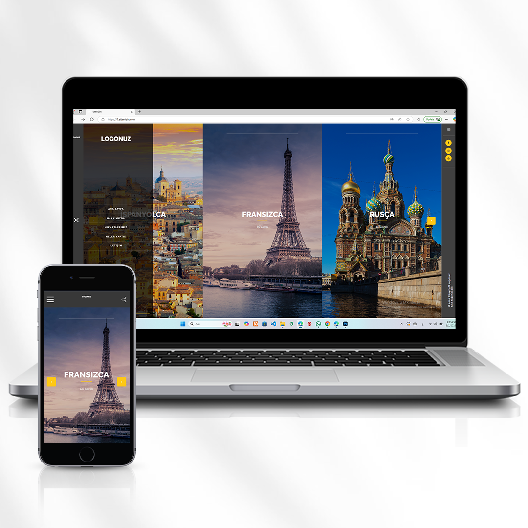 Eğitim Kurumları İçin Hazır Tanıtım Web Sitesi (Açık Kaynak PHP Script) Kod 1.sitenizin.com