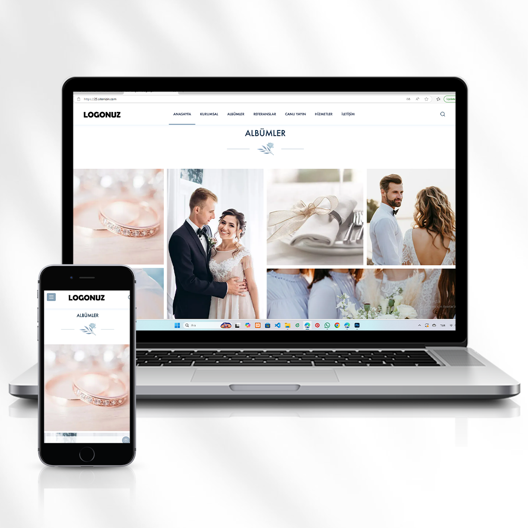 Düğün Fotoğrafçısı Hizmet Web Sitesi  25.sitenizin.com  