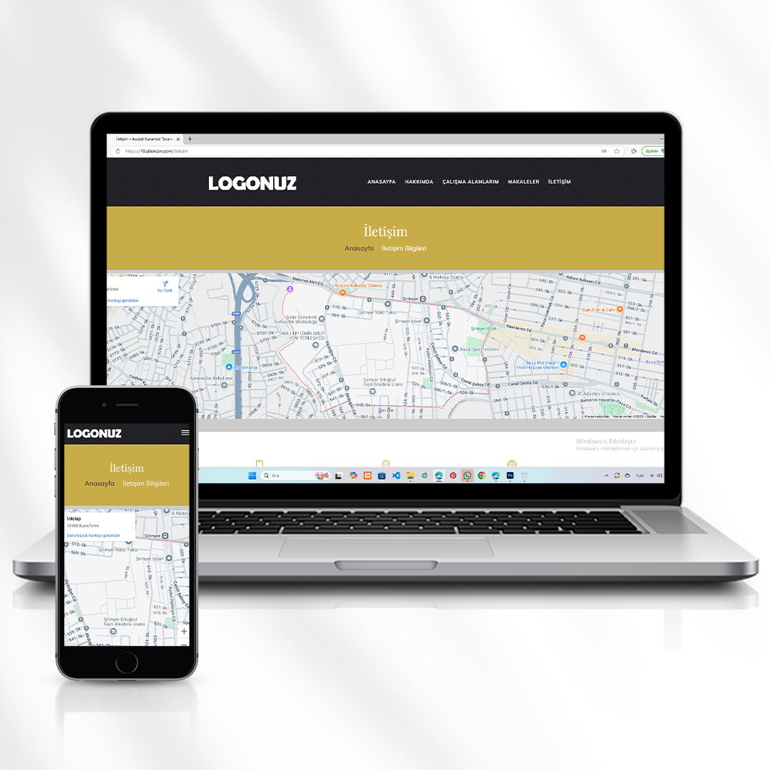 Avukat ve Hukuki Danışmanlık Web Sitesi  Kişisel Tanıtım ve Hizmet Sunumu Kod 10.sitenizin.com