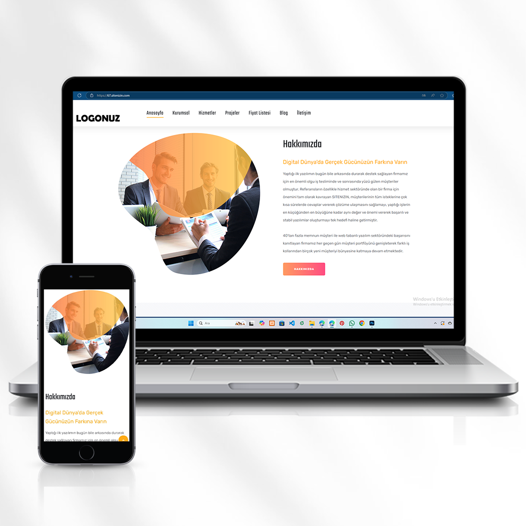 Hizmet ve Proje Tanıtım Web Sitesi Fiyat Listesi Özelliği    67.sitenizin.com