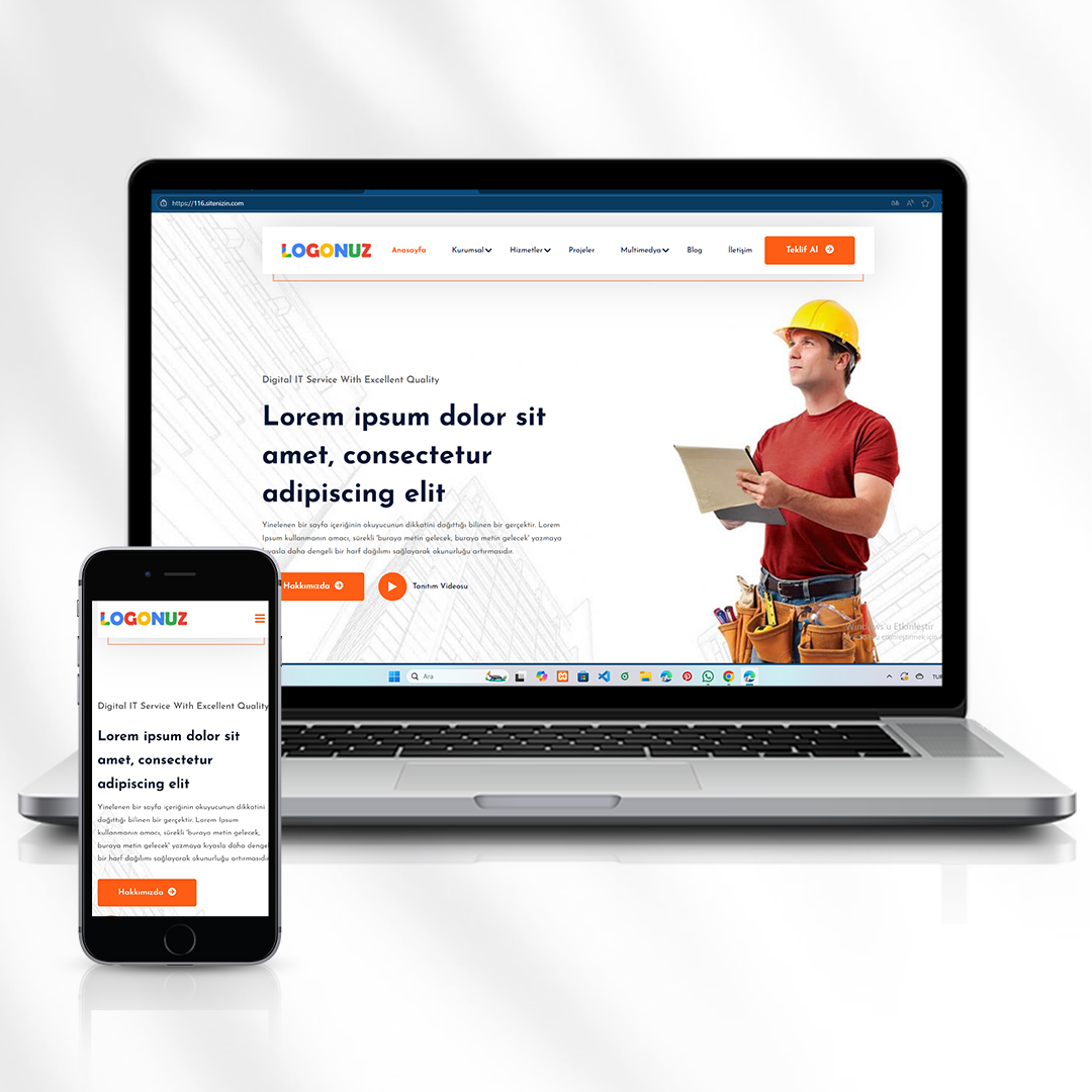 Mühendislik ve Dijital Çözümler Web Sitesi  116.sitenizin.com