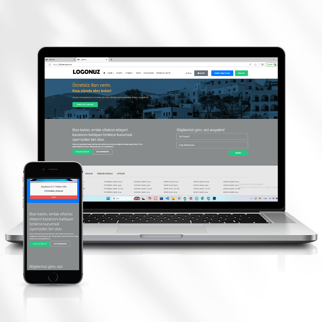 Emlak ve Gayrimenkul Danışmanlığı Web Sitesi  28.sitenizin.com