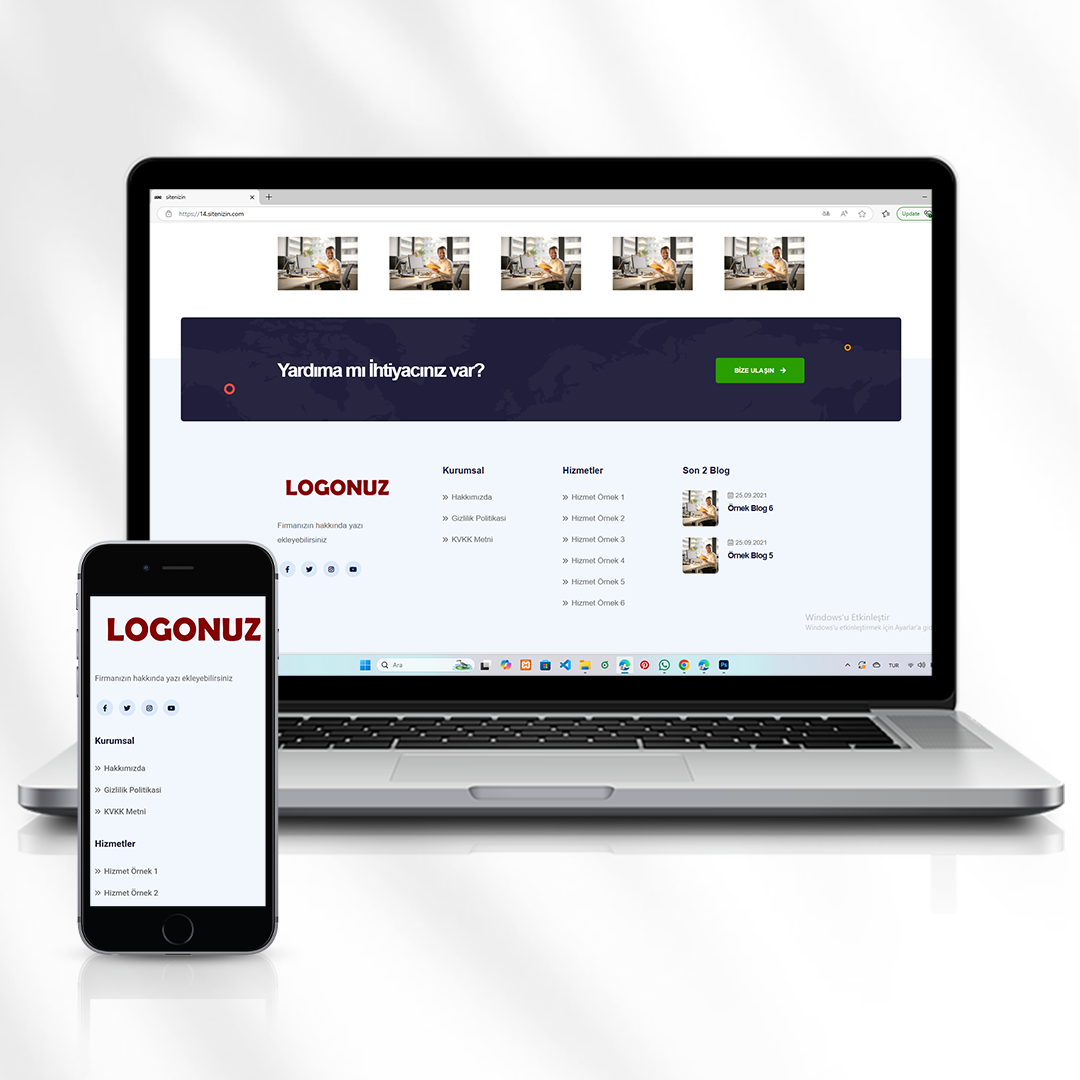 Danışmanlık ve Genel Hizmetler İçin Kurumsal Web Sitesi Kod 14.sitenizin.com
